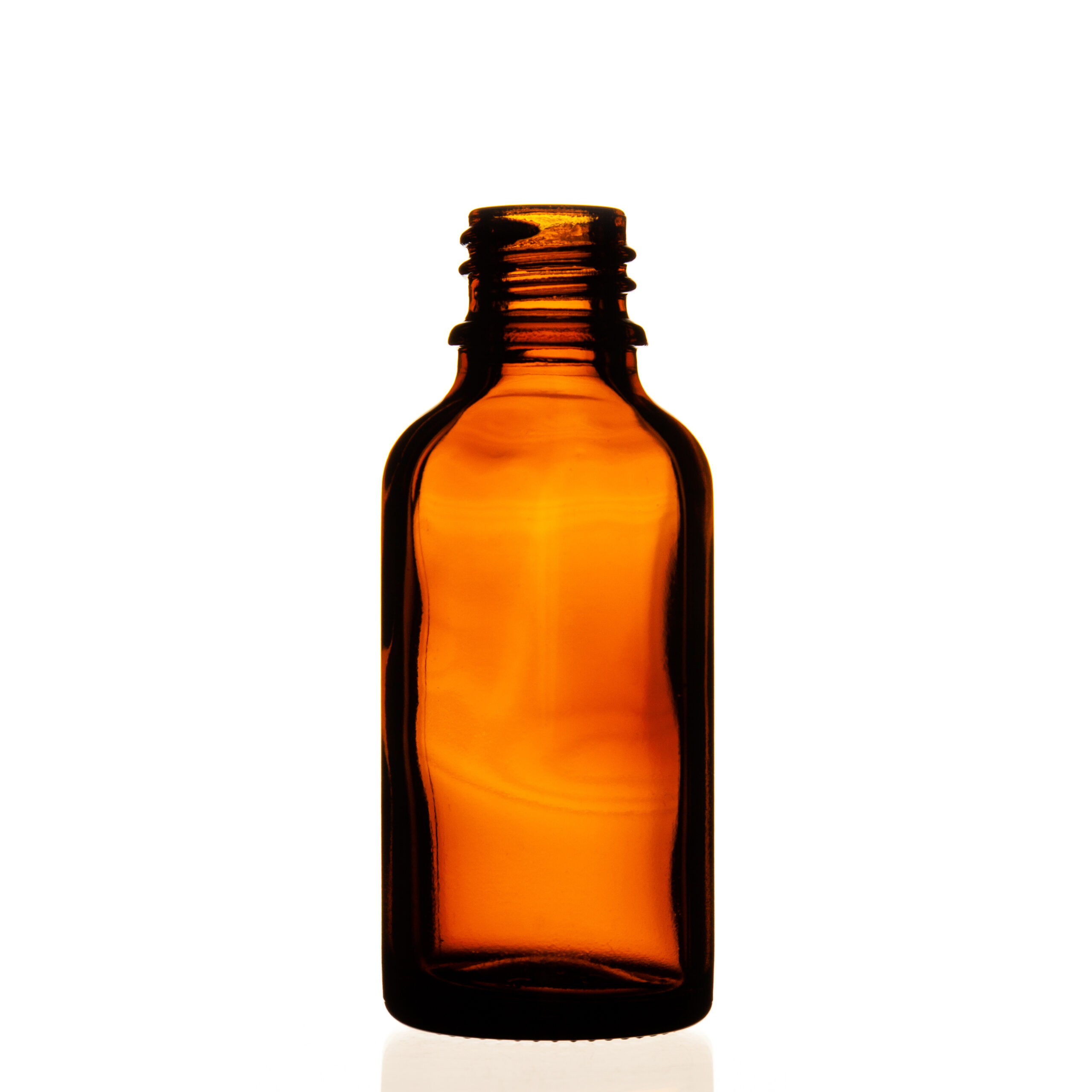 Type III DIN 18 topaz glass bottle 50ml