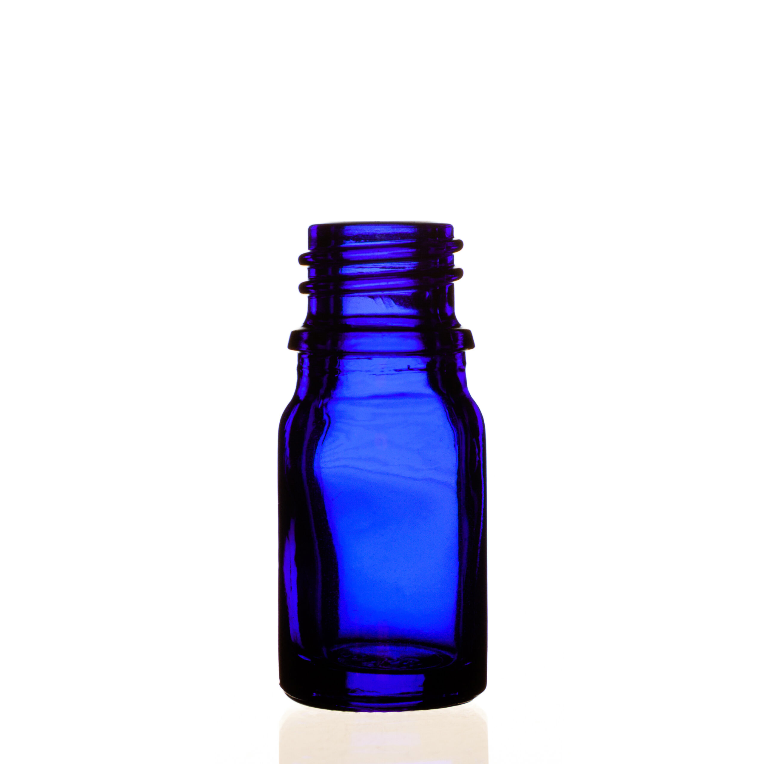DIN18 cobalt blue glass bottle 5ml