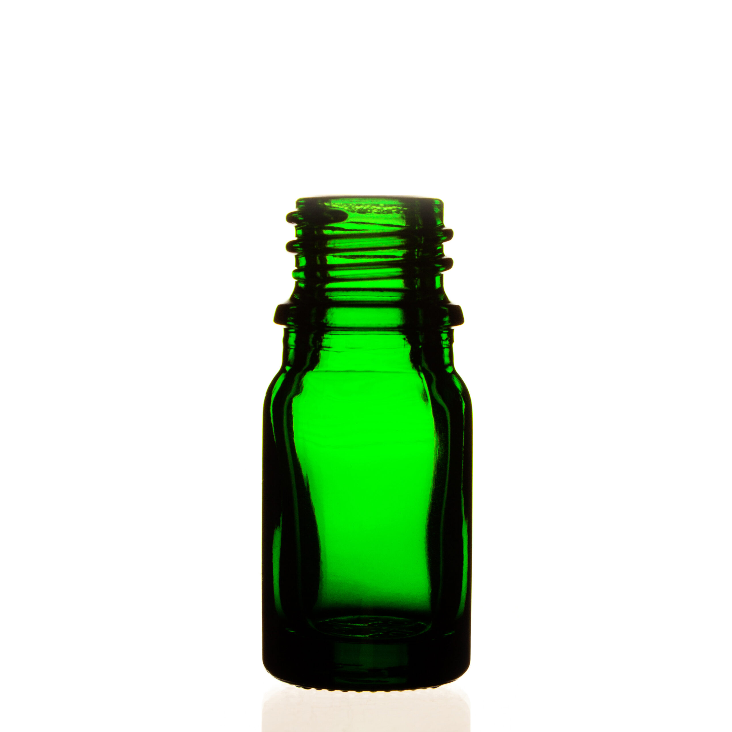 DIN18 green glass bottle 5ml